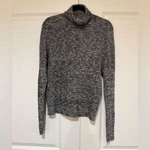 Moth Annona Marled Gray Turtleneck Sweater SZ S